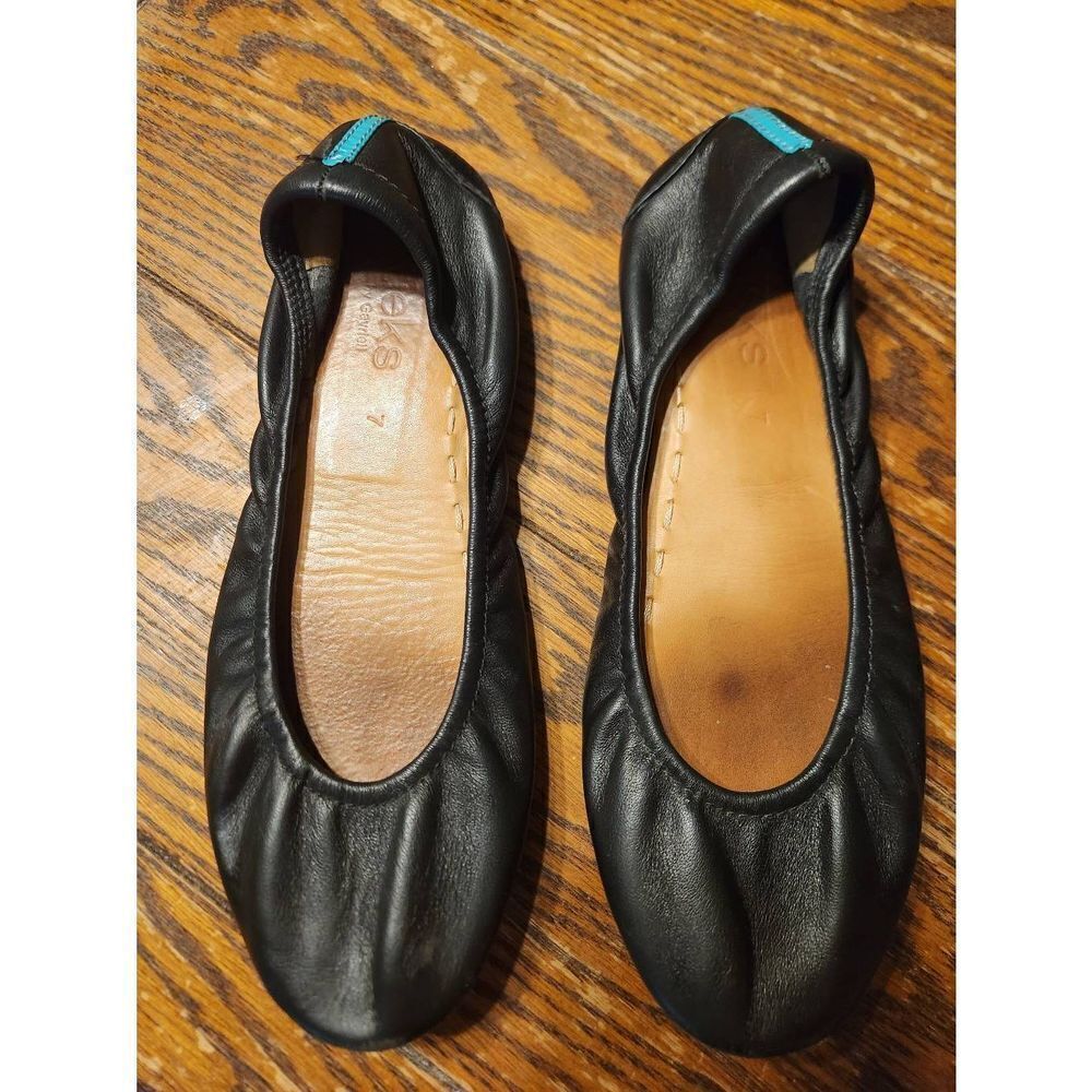 Tieks black ballet flats sz 7